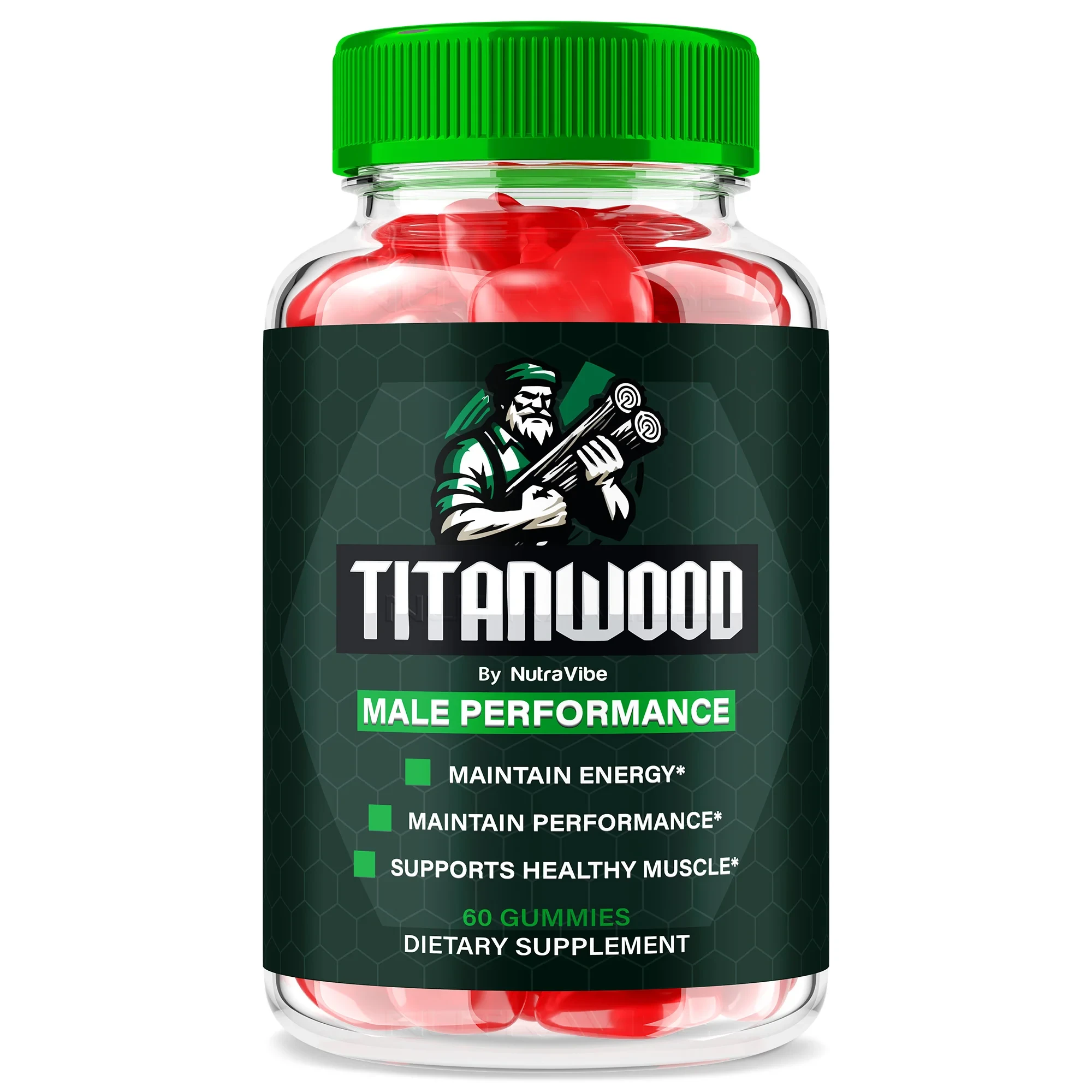 Titan Wood  Supplement Bottle